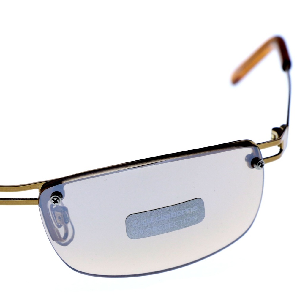 Liz Claiborne Gold-Tone Designer Semi-Rimless-Sun - Picture 3 of 7